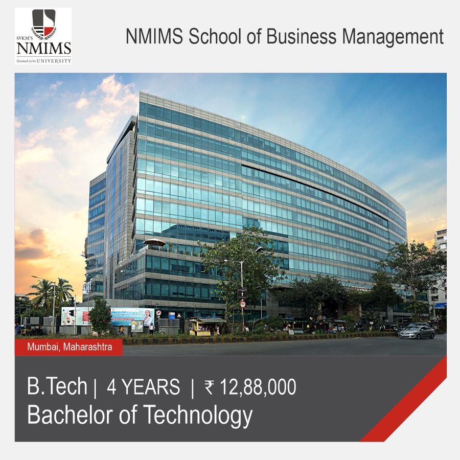 Bachelor of Technology [B.Tech] at NMIMS School of Business Management, Mumbai, Mumbai